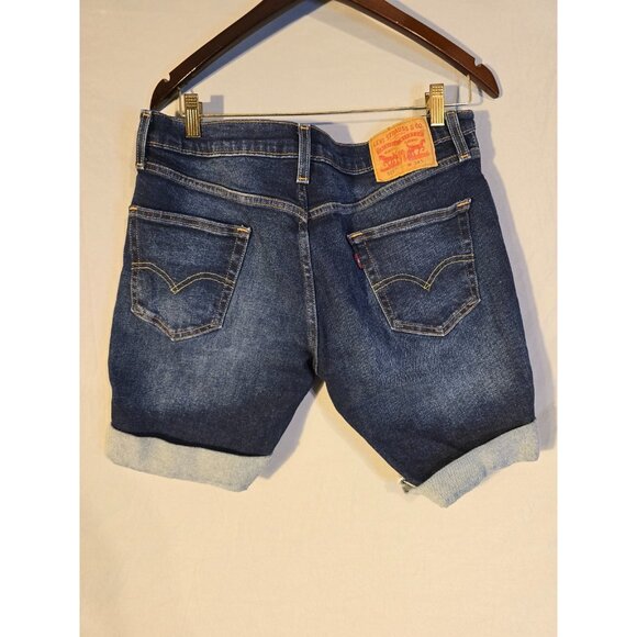 Levi's Womens Jean Denim Shorts Style 511 cuffed Waist 34 Size 16/18 - Picture 1 of 2